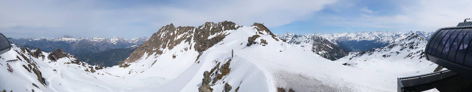 Silvretta Montafon Panorama Bahn am Hochjoch