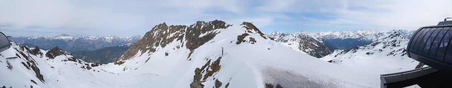 Silvretta Montafon Panorama Bahn am Hochjoch