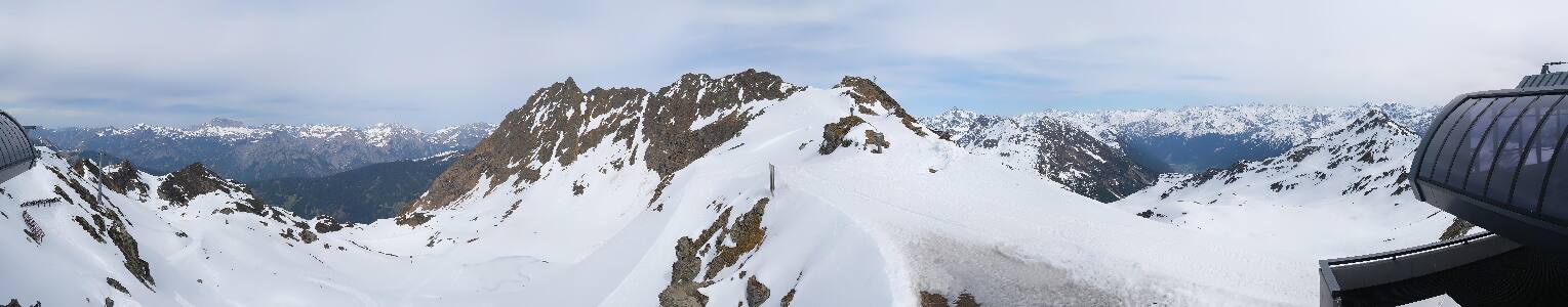 Silvretta Montafon Panorama Bahn am Hochjoch