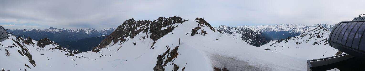 Silvretta Montafon Panorama Bahn am Hochjoch