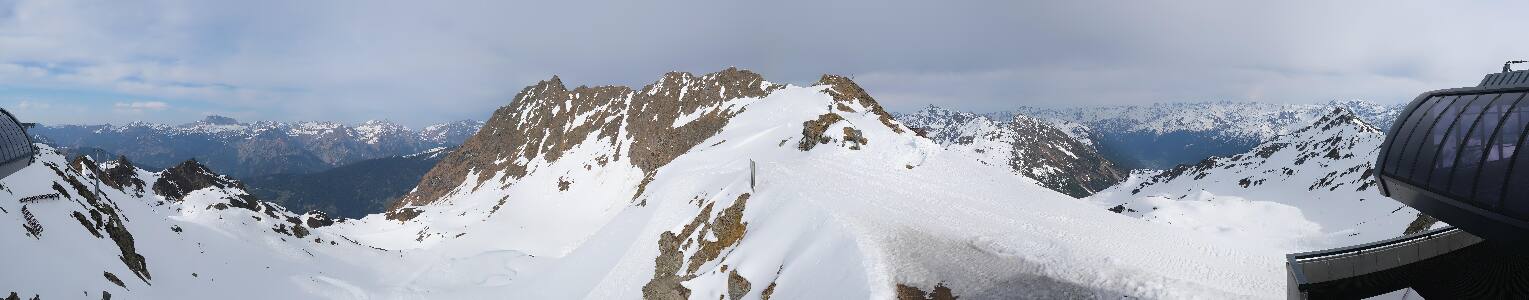 Silvretta Montafon Panorama Bahn am Hochjoch
