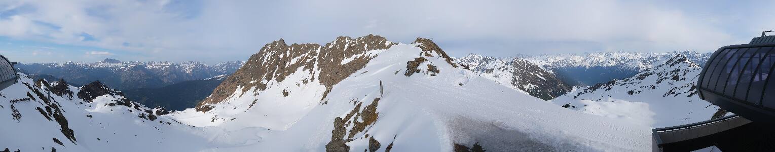 Silvretta Montafon Panorama Bahn am Hochjoch