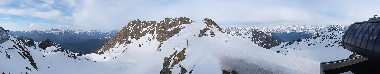 Silvretta Montafon Panorama Bahn am Hochjoch