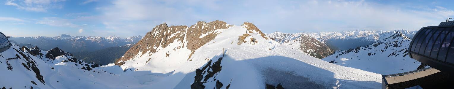 Silvretta Montafon Panorama Bahn am Hochjoch