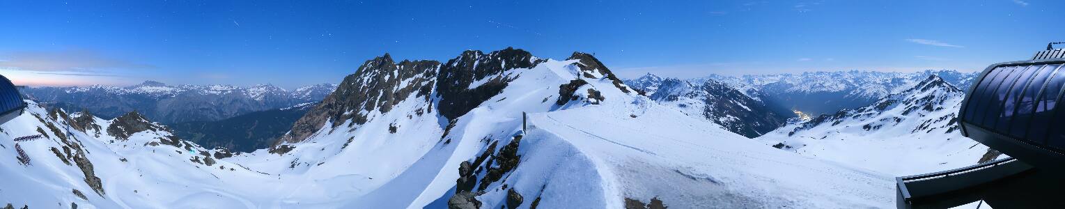 Silvretta Montafon Panorama Bahn am Hochjoch