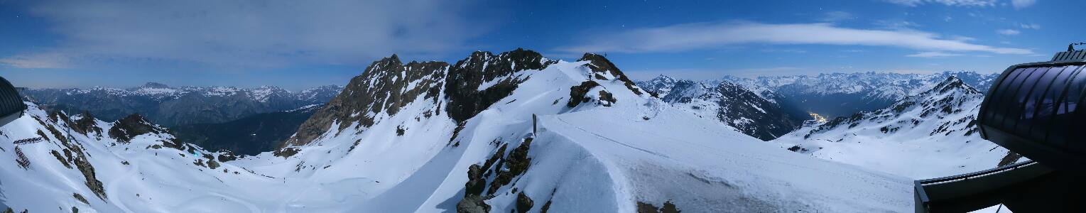 Silvretta Montafon Panorama Bahn am Hochjoch