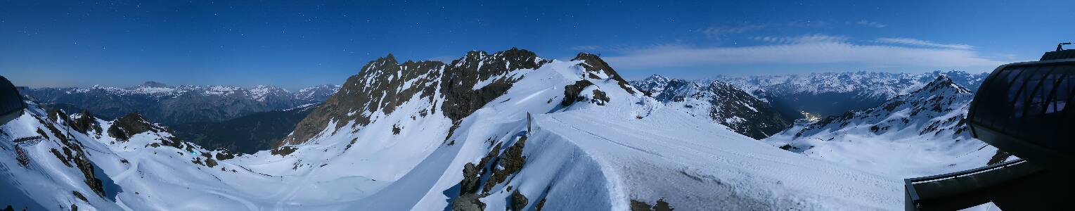Silvretta Montafon Panorama Bahn am Hochjoch