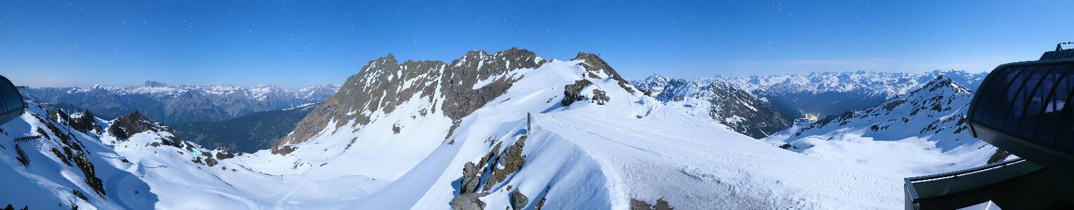 Silvretta Montafon Panorama Bahn am Hochjoch