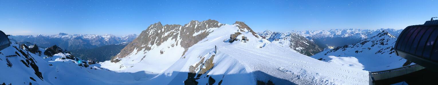 Silvretta Montafon Panorama Bahn am Hochjoch