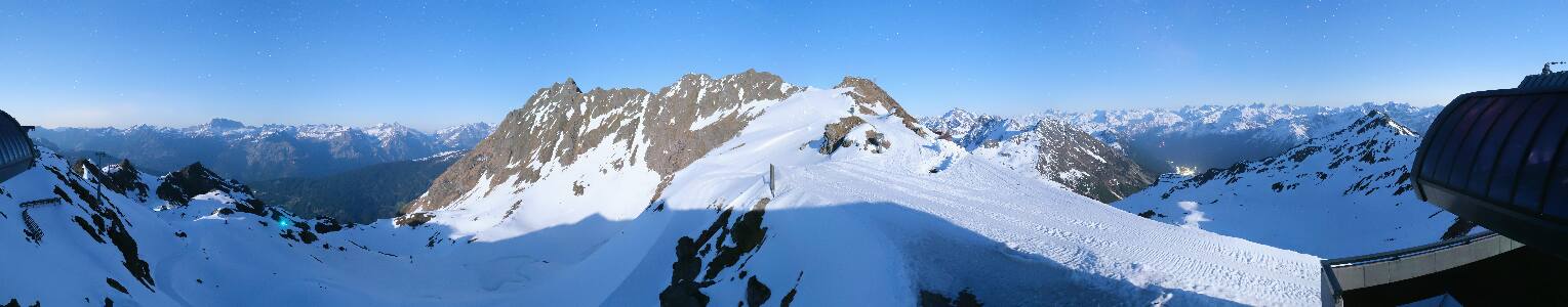 Silvretta Montafon Panorama Bahn am Hochjoch