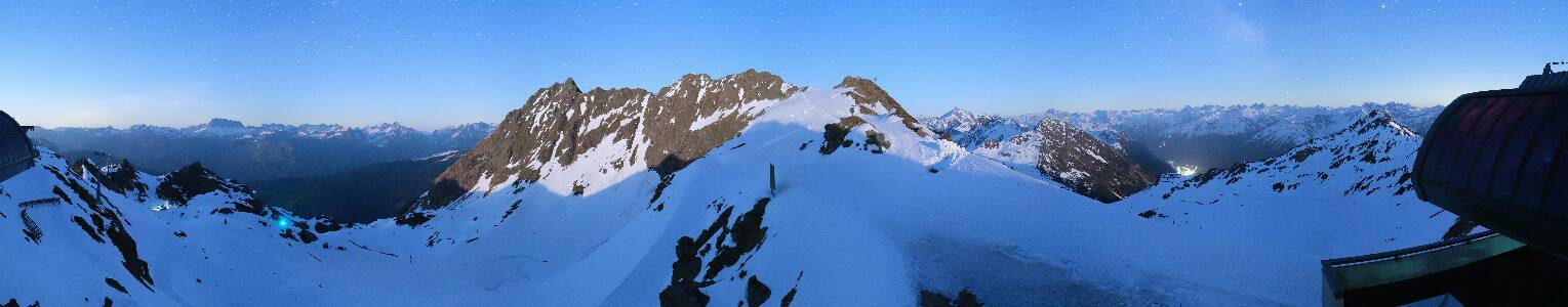 Silvretta Montafon Panorama Bahn am Hochjoch