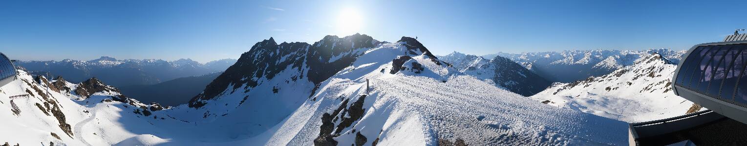 Silvretta Montafon Panorama Bahn am Hochjoch