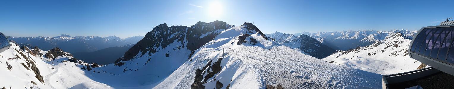 Silvretta Montafon Panorama Bahn am Hochjoch