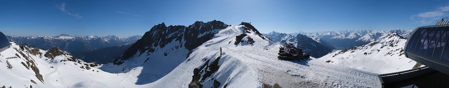 Silvretta Montafon Panorama Bahn am Hochjoch