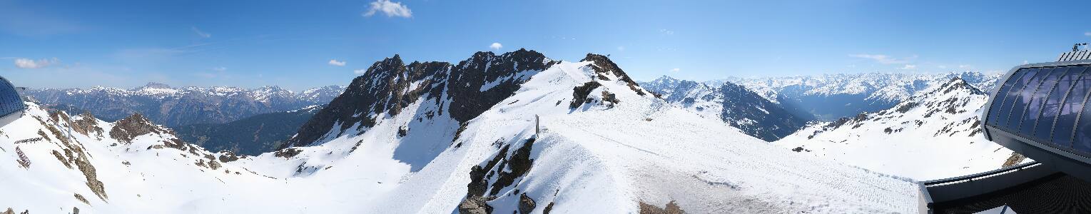 Silvretta Montafon Panorama Bahn am Hochjoch