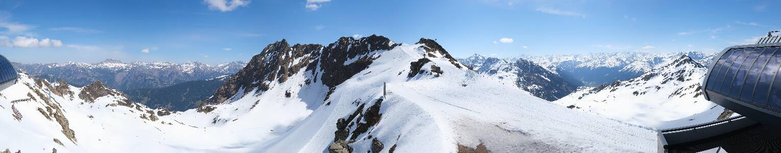 Silvretta Montafon Panorama Bahn am Hochjoch
