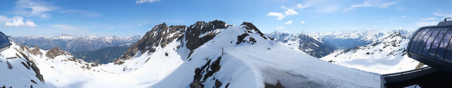 Silvretta Montafon Panorama Bahn am Hochjoch