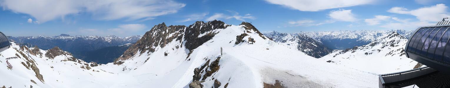 Silvretta Montafon Panorama Bahn am Hochjoch
