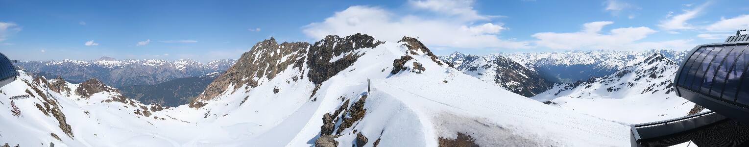 Silvretta Montafon Panorama Bahn am Hochjoch