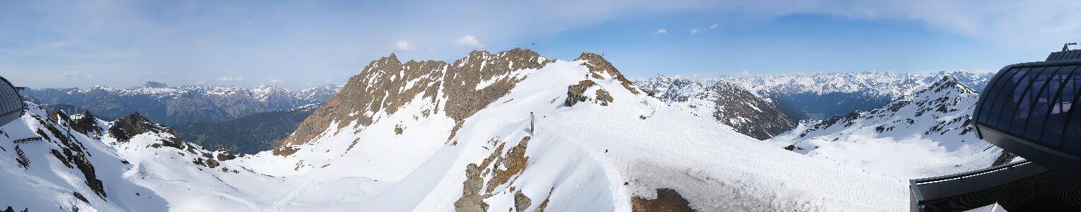 Silvretta Montafon Panorama Bahn am Hochjoch