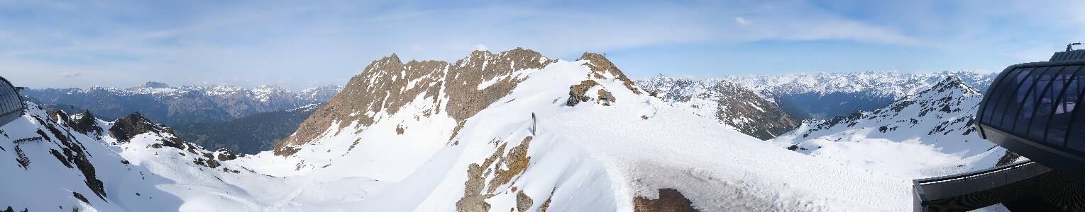 Silvretta Montafon Panorama Bahn am Hochjoch