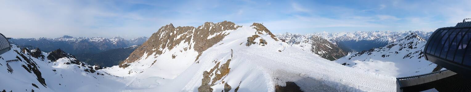 Silvretta Montafon Panorama Bahn am Hochjoch