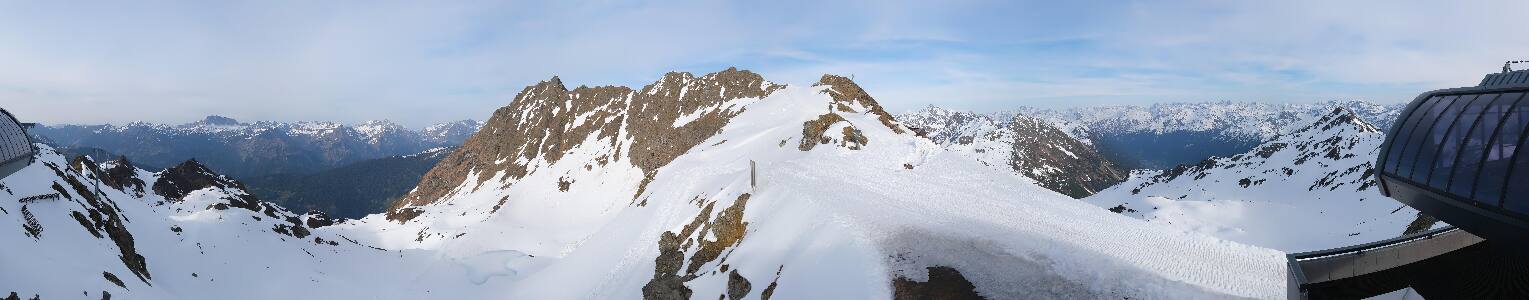 Silvretta Montafon Panorama Bahn am Hochjoch
