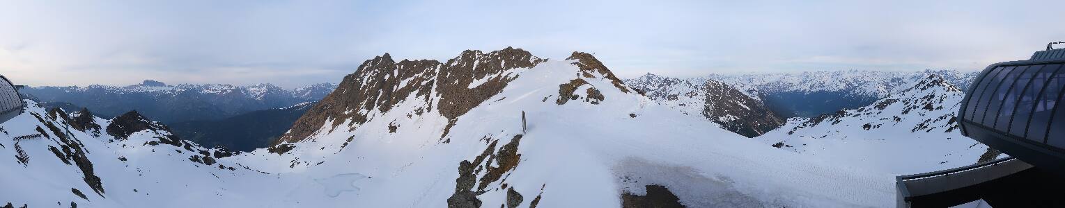 Silvretta Montafon Panorama Bahn am Hochjoch