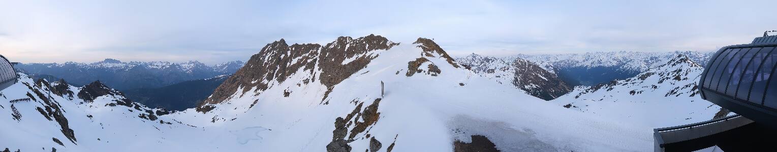 Silvretta Montafon Panorama Bahn am Hochjoch