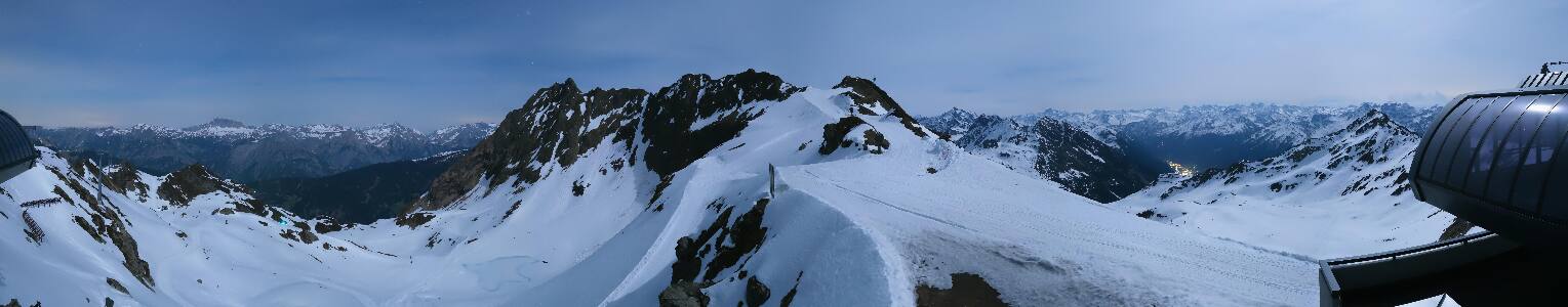 Silvretta Montafon Panorama Bahn am Hochjoch