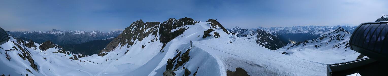 Silvretta Montafon Panorama Bahn am Hochjoch