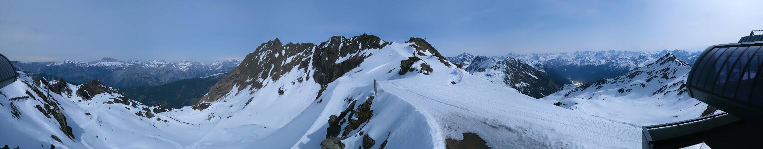 Silvretta Montafon Panorama Bahn am Hochjoch