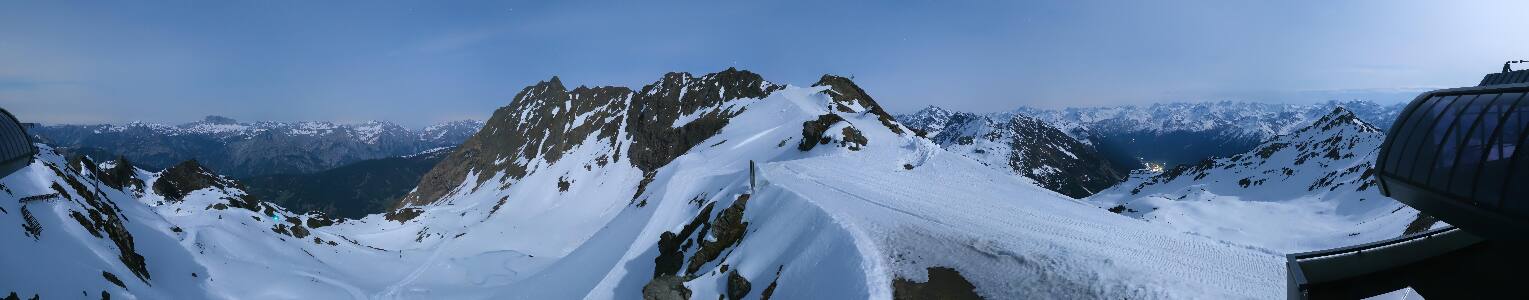 Silvretta Montafon Panorama Bahn am Hochjoch