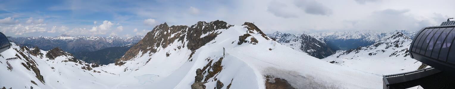 Silvretta Montafon Panorama Bahn am Hochjoch