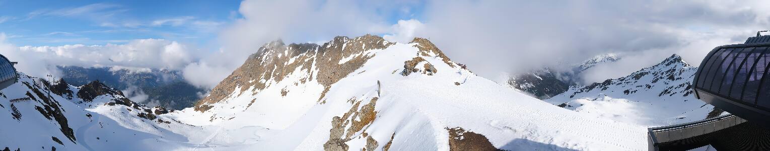Silvretta Montafon Panorama Bahn am Hochjoch