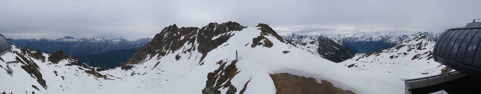Silvretta Montafon Panorama Bahn am Hochjoch