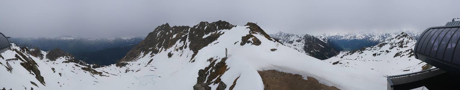 Silvretta Montafon Panorama Bahn am Hochjoch