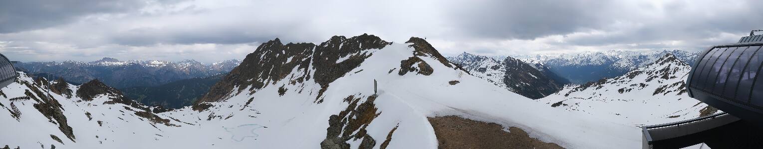 Silvretta Montafon Panorama Bahn am Hochjoch
