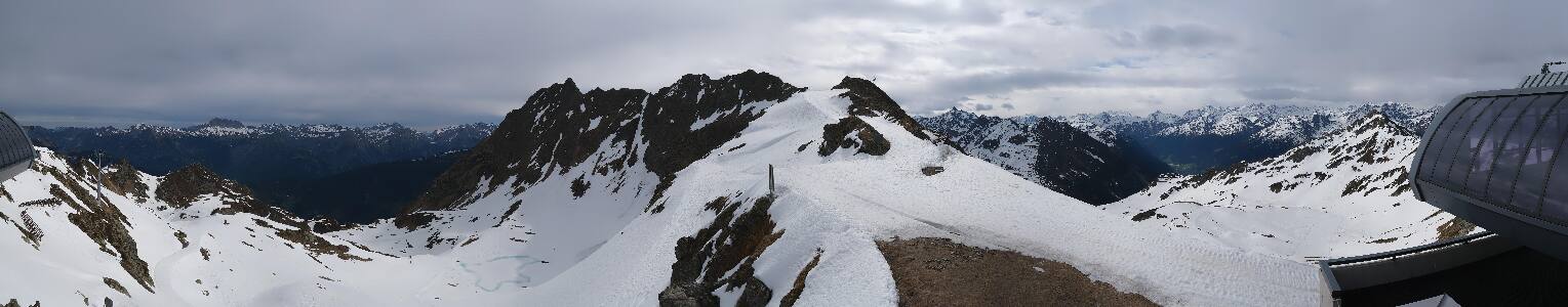Silvretta Montafon Panorama Bahn am Hochjoch