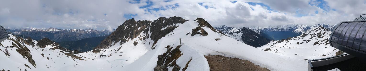 Silvretta Montafon Panorama Bahn am Hochjoch