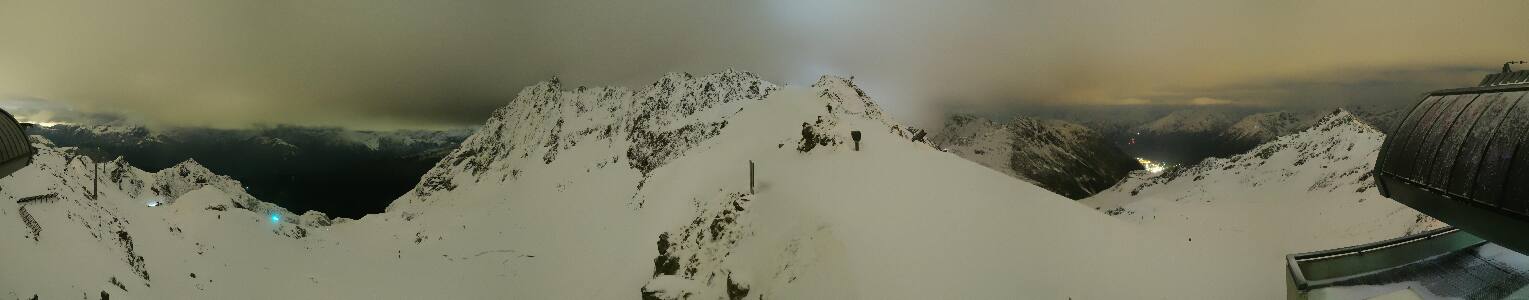 Silvretta Montafon Panorama Bahn am Hochjoch