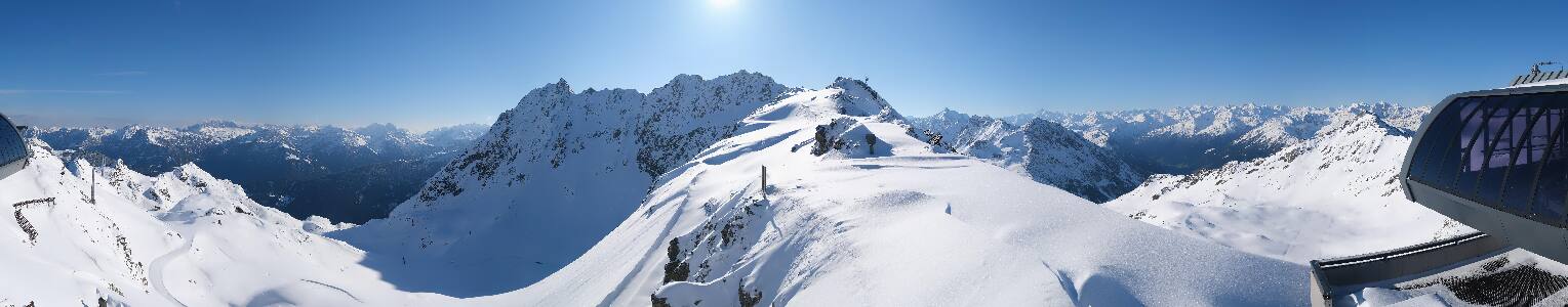 Silvretta Montafon Panorama Bahn am Hochjoch
