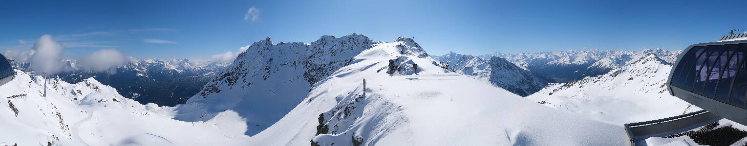Silvretta Montafon Panorama Bahn am Hochjoch