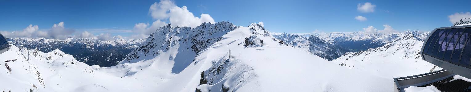 Silvretta Montafon Panorama Bahn am Hochjoch