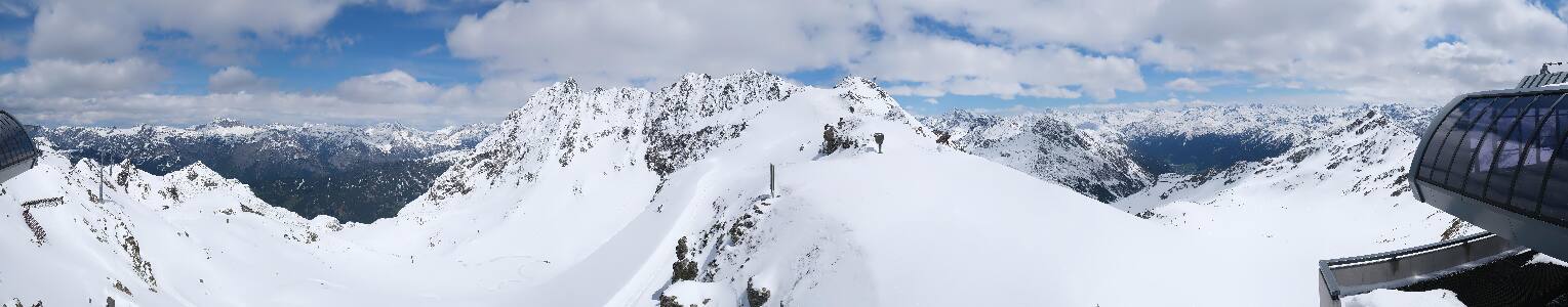 Silvretta Montafon Panorama Bahn am Hochjoch