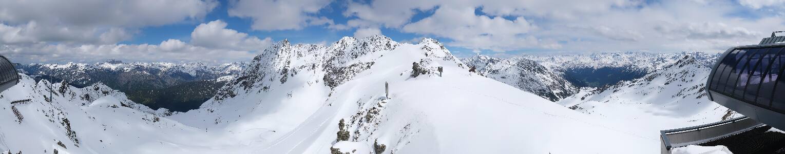 Silvretta Montafon Panorama Bahn am Hochjoch
