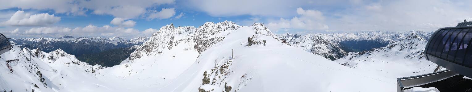 Silvretta Montafon Panorama Bahn am Hochjoch