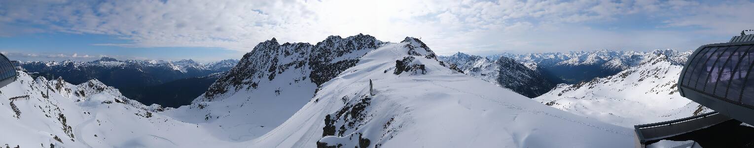 Silvretta Montafon Panorama Bahn am Hochjoch