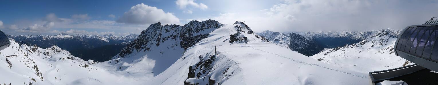 Silvretta Montafon Panorama Bahn am Hochjoch