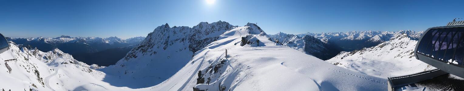 Silvretta Montafon Panorama Bahn am Hochjoch